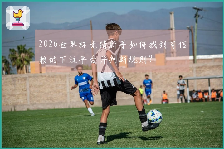 2026世界杯竞猜新手如何找到可信赖的下注平台并判断规则？