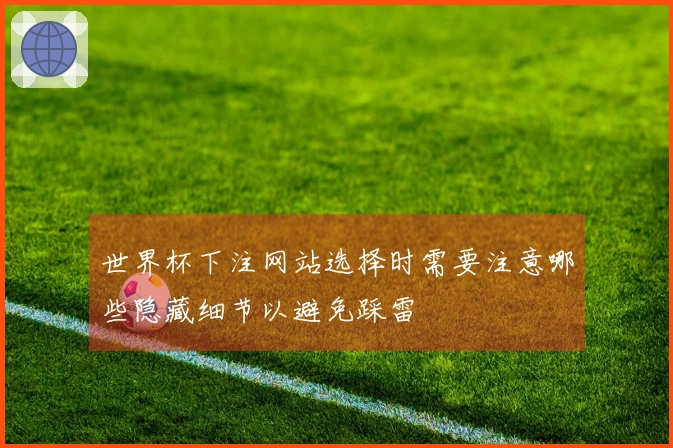 世界杯下注网站选择时需要注意哪些隐藏细节以避免踩雷