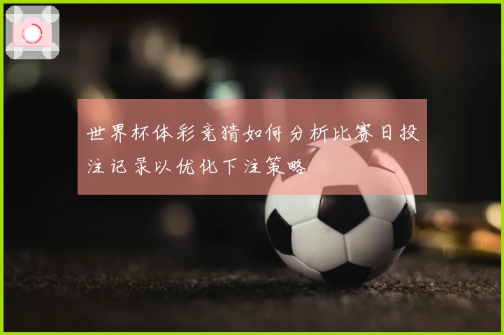 世界杯体彩竞猜如何分析比赛日投注记录以优化下注策略
