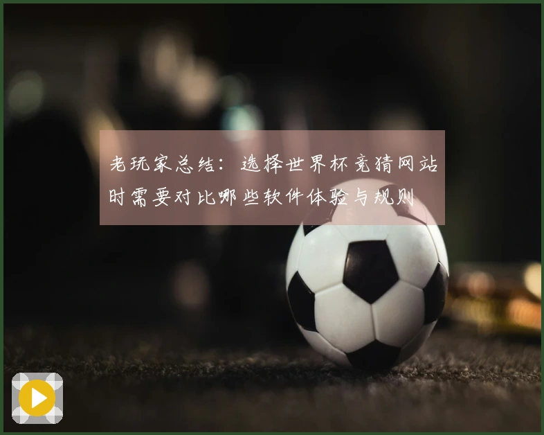 老玩家总结：选择世界杯竞猜网站时需要对比哪些软件体验与规则
